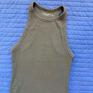 Abercrombie & Fitch bodysuit green ribbed M